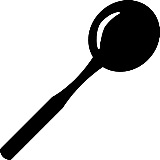 Bucket for vegetables in diagonal position kitchen utensils spoons spoon icon