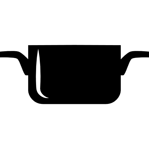 Kitchen bowl utensil tools and utensils side view icon