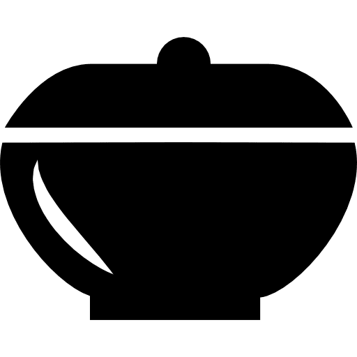 Cooking bowl wih cover kitchen pack cooking tools and utensils icon