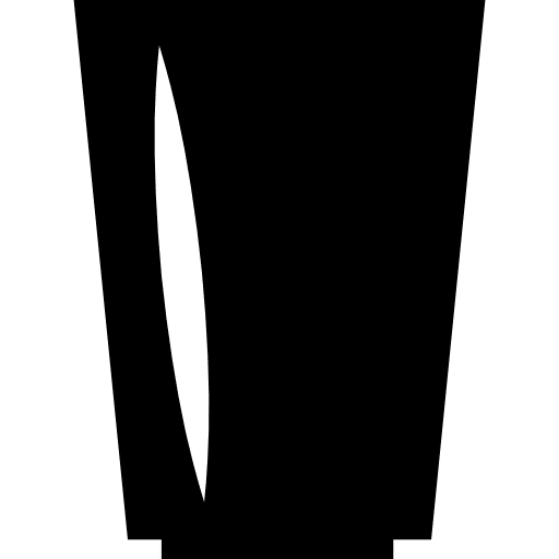 Glass black drinking tool black glass drinking icon