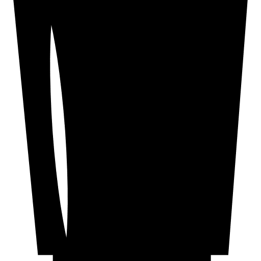 Black glass side view tool tools and utensils beverage icon