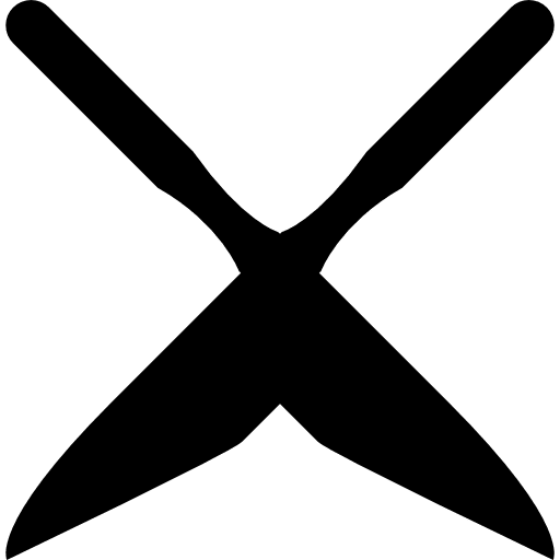 Knives cross knives cross tool icon