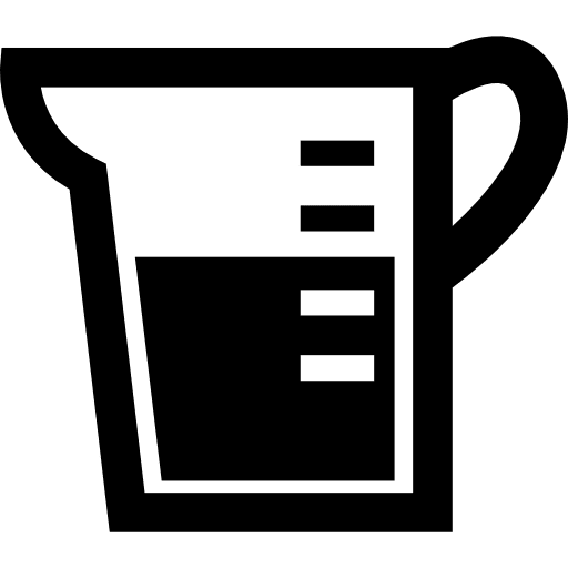 Pitcher kitchen utensil with liquid inside measuring kitchen pack kitchen utensils icon