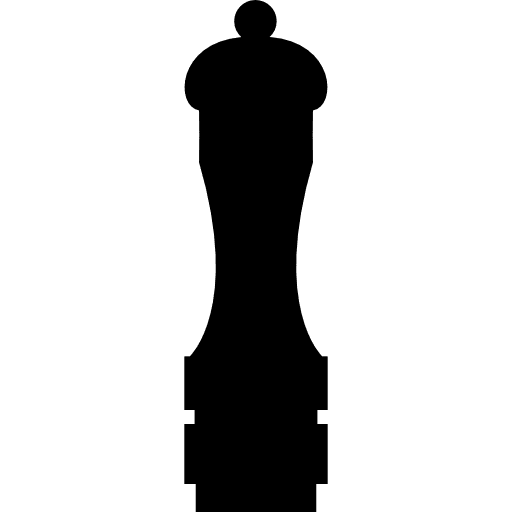 Silhouette of kitchen tool for pepper kitchen pack black silhouette icon