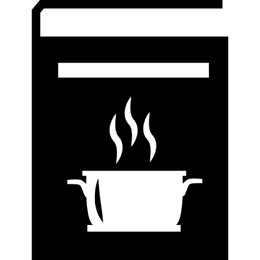 Hot recipes kitchen book book cook hot icon