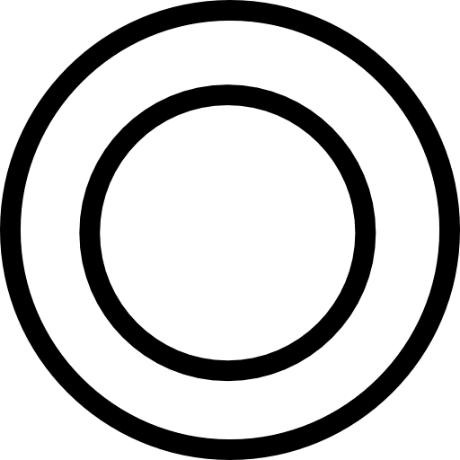 Plate circles from top view top view circular circle icon