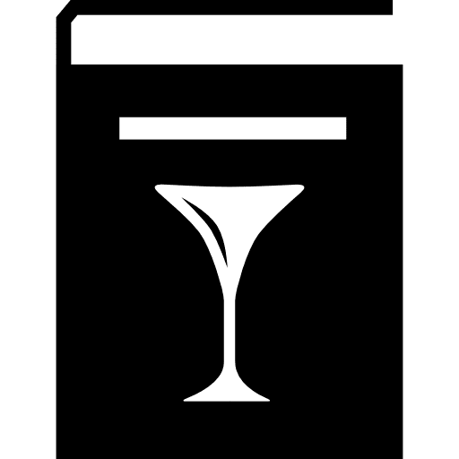 Drinks recipes book beverages books recipe icon