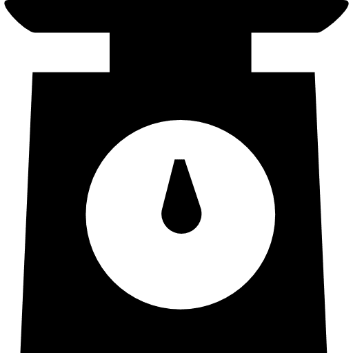 Kitchen scale tool measure tools and utensils weight icon