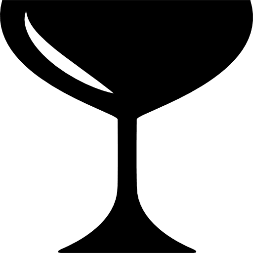 Champagne glass containers glass glasses icon