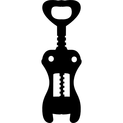 Wine opener silhouette tool wine opener icon