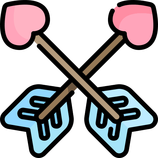 Arrows cupid romanticism romantic icon