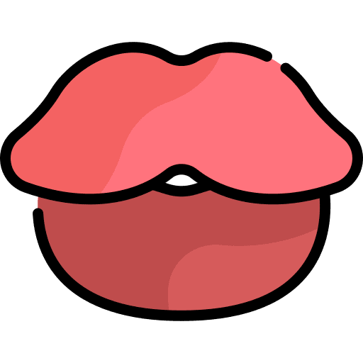 Lips femenine lips love and romance icon