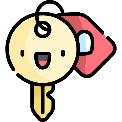 Hotel key hotel room love icon