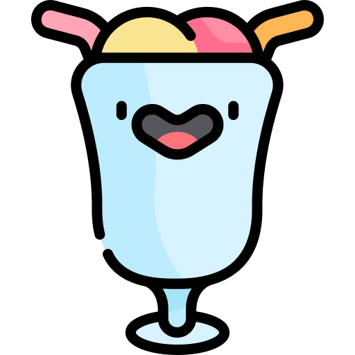 Milkshake food chocolate cup icon