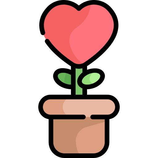 Plant love romantic romance icon