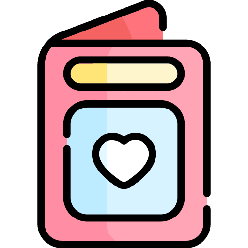 Postcard valentines valentines day lover icon