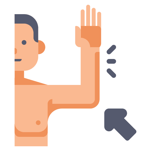 Arm body healthcare and medical body part icon