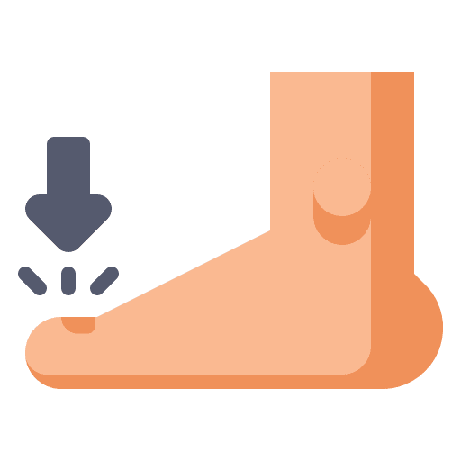 Toes toe part feet icon