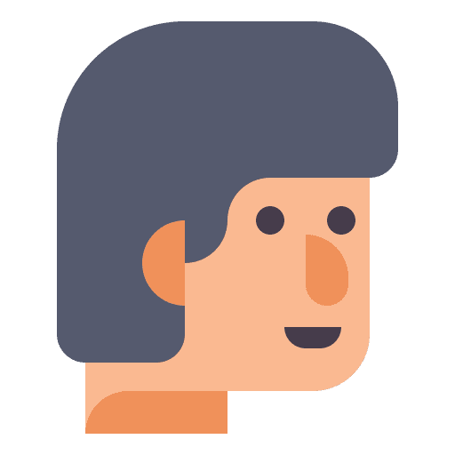 Head bold healthcare and medical anatomy icon