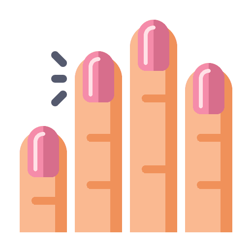 Nails hand nail finger icon