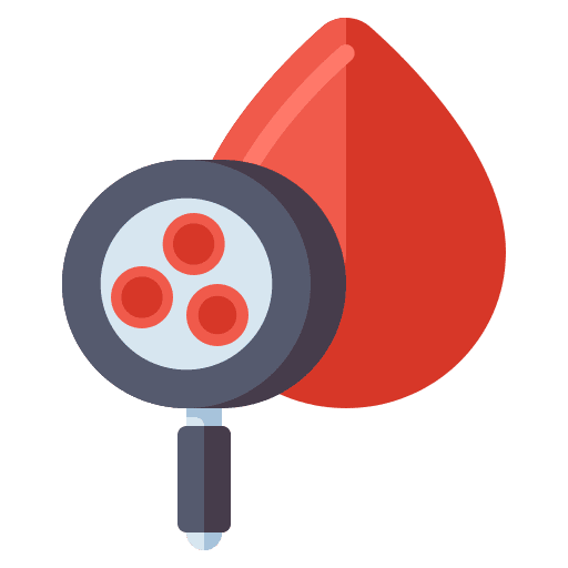 Red blood cells healthcare and medical cell anatomy icon