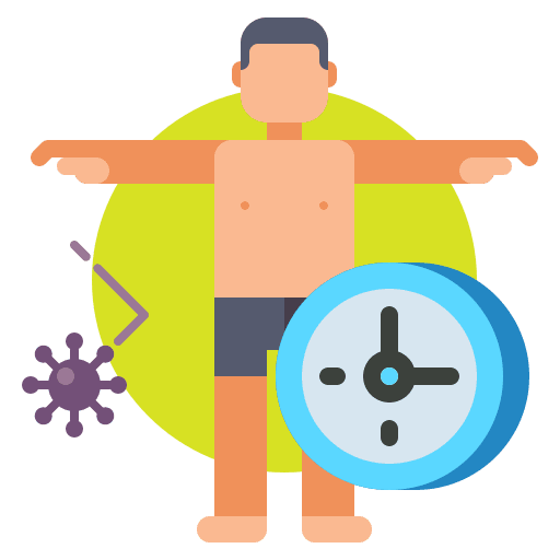 Immunity human body anatomy icon