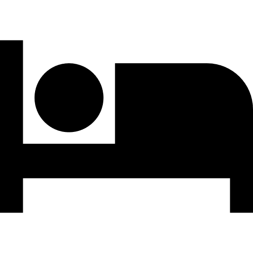 Bed shapes and symbols bed sleepy icon