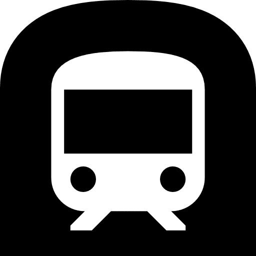 Subway train tube metro icon