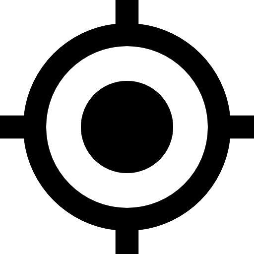 Target weapons sniper shooting icon