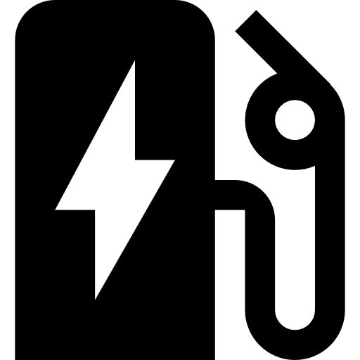 Electric station gasoline electric station eco fuel icon