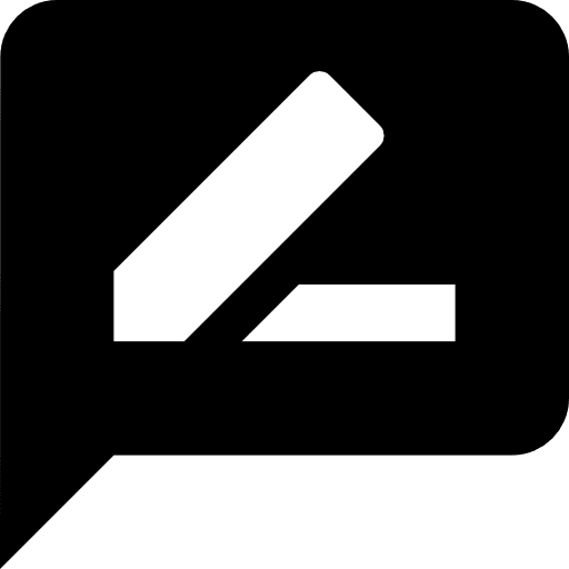 Review networking speech bubble rate icon