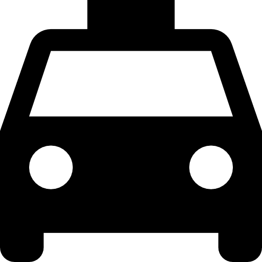 Taxi vehicle transportation car icon