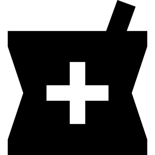 Pharmacy pharmaceutical healthcare and medical medicines icon