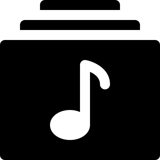 Album interface landscape music and multimedia icon