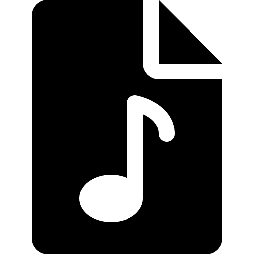 Audio file music note interface audio file icon