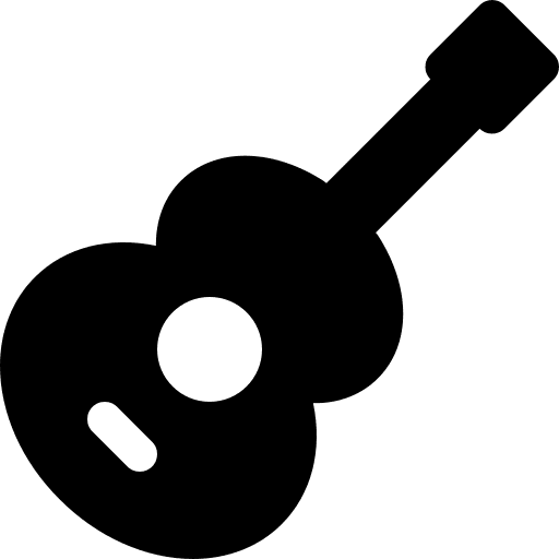 Guitar orchestra fashion musical instrument icon