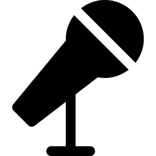 Microphone technology sound voice recording icon