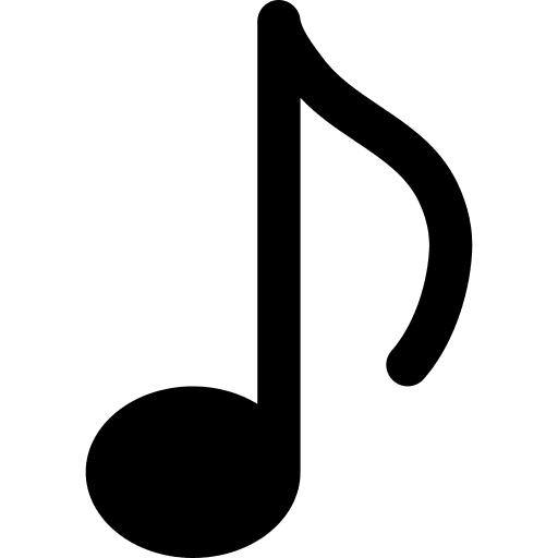Musical note quaver musical note song icon