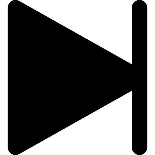 Next music and multimedia interface direction icon
