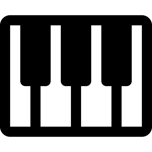Piano keys piano classical icon