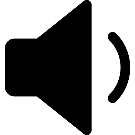 Volume speaker interface multimedia icon