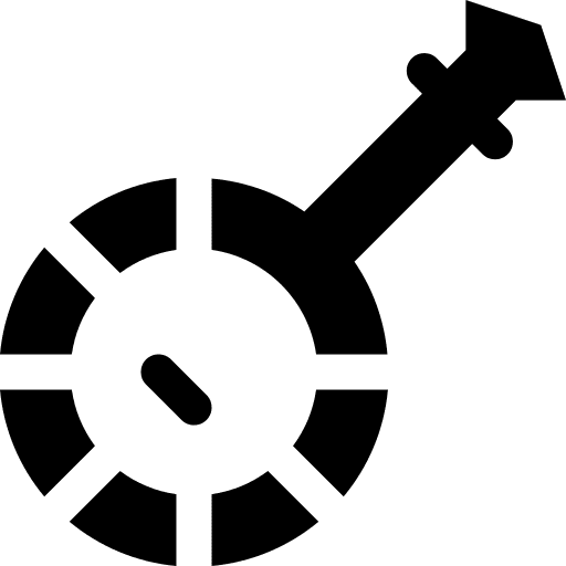 Banjo orchestra folk string instrument icon
