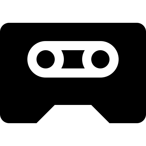 Cassette music musical music player icon