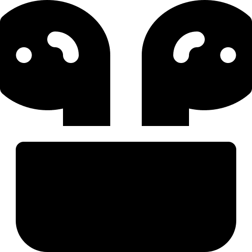 Earphones technology earphones music and multimedia icon