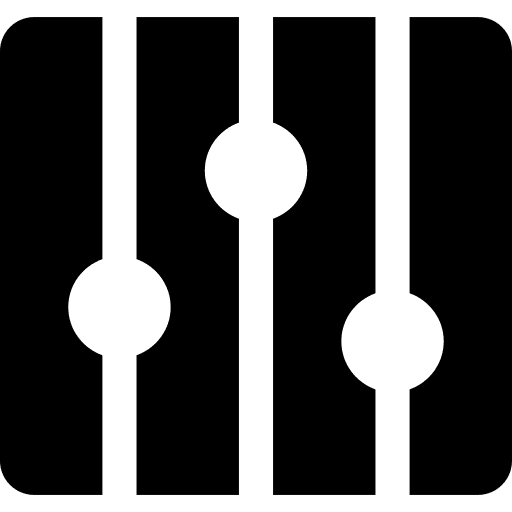 Settings adjust controls music and multimedia icon