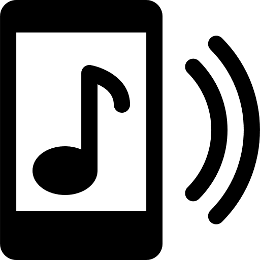 Smartphone smartphone music and multimedia touch screen icon