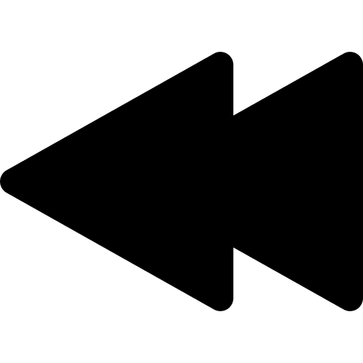 Rewind rewind direction multimedia option icon