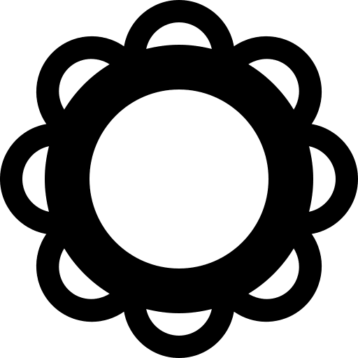 Tambourine music music and multimedia jingle icon