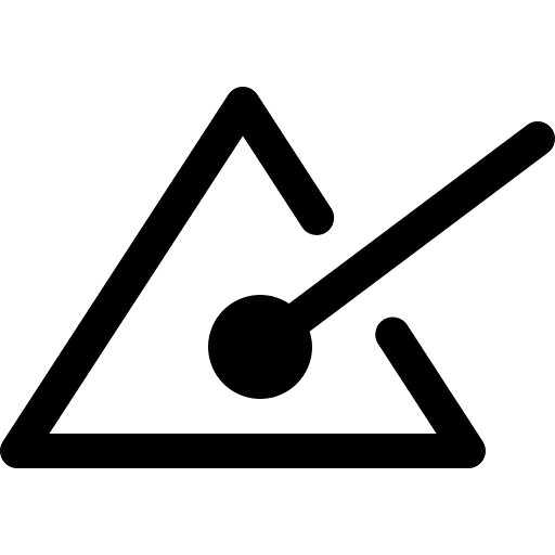 Triangle classical music music and multimedia orchestra icon