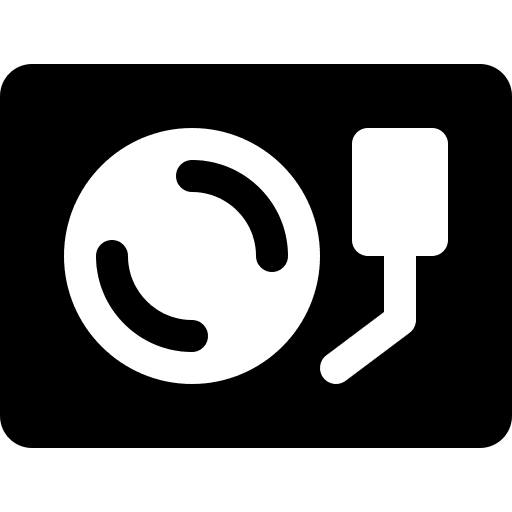 Turntable technology lp turntable icon